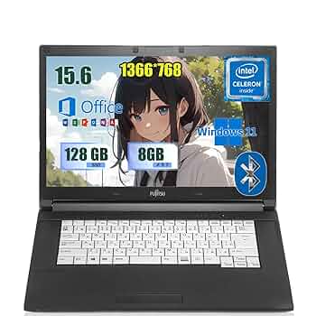 Amazon.co.jp: 中古整備 富士通 ノートパソコン 15.6インチ